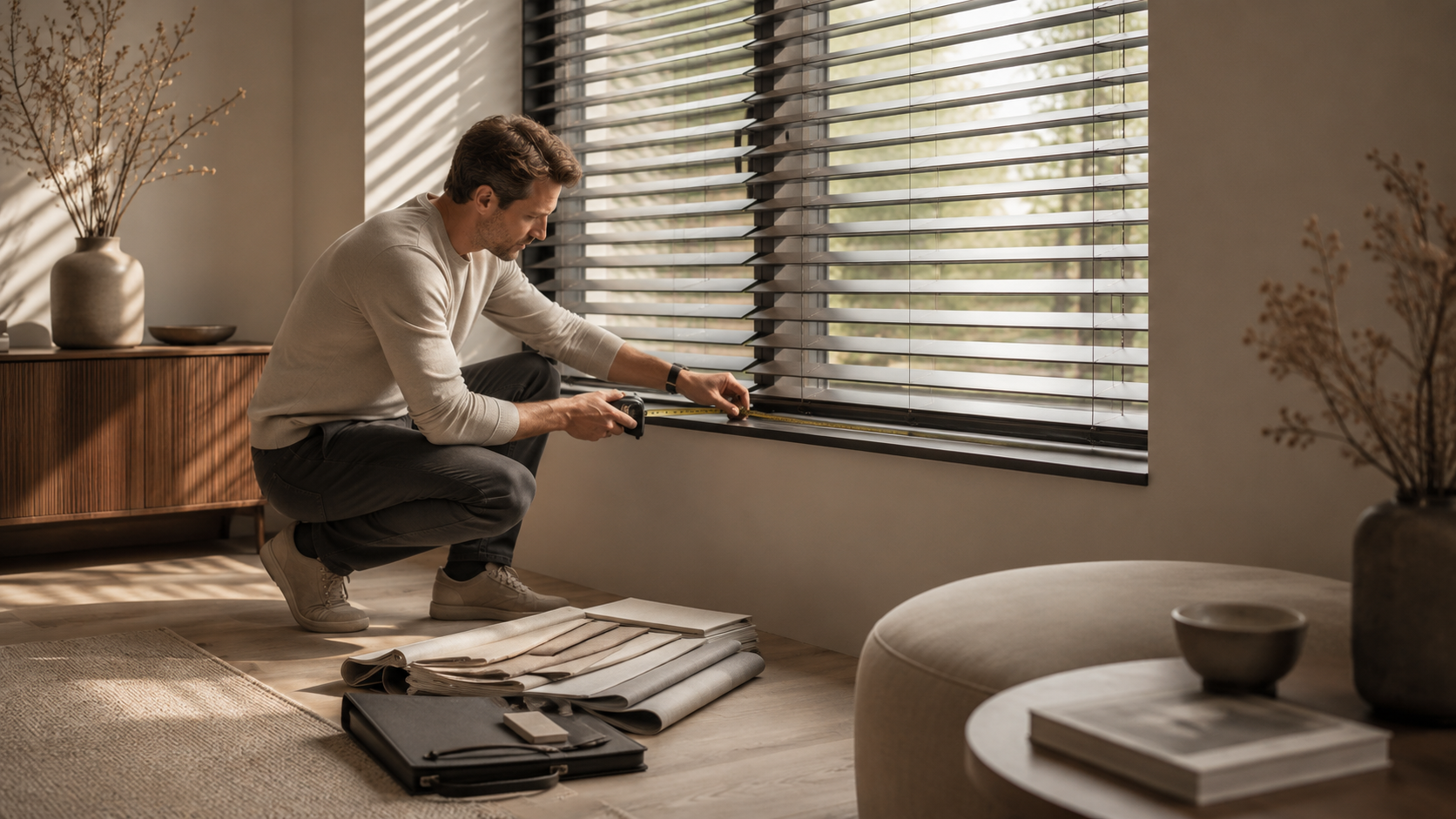 LUYS meetservice voor raamdecoratie op maat