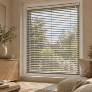 Linea – Aluminium jaloezie – 25 mm – Zonder boren – interieurvoorbeeld